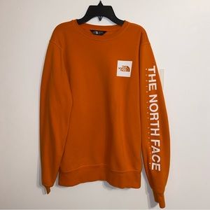 Orange Northface Crewneck
